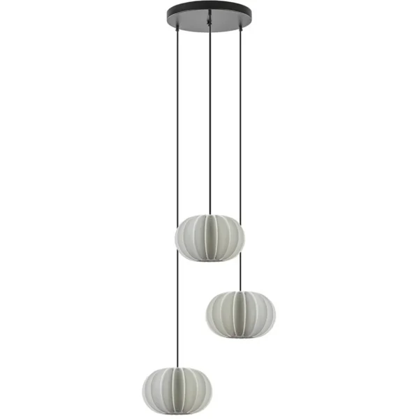 hanglamp_arena_l_rond_zwa_0.webp Sale Straluma Hanglamp Arena 3L rond zwart/kap wit