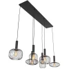 hanglamp_aureole_l_mix_zw_1.webp Online Straluma Hanglamp Aureole 6L mix zwart