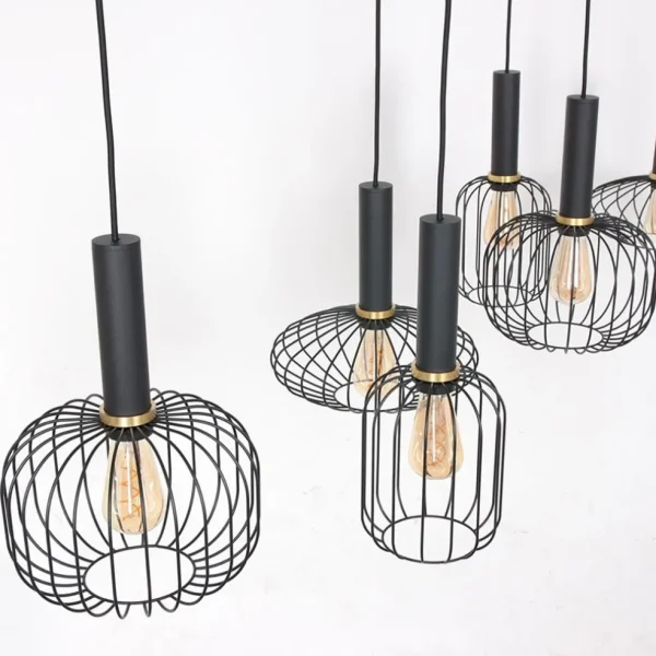 hanglamp_aureole_l_mix_zw_2.webp Online Straluma Hanglamp Aureole 6L mix zwart