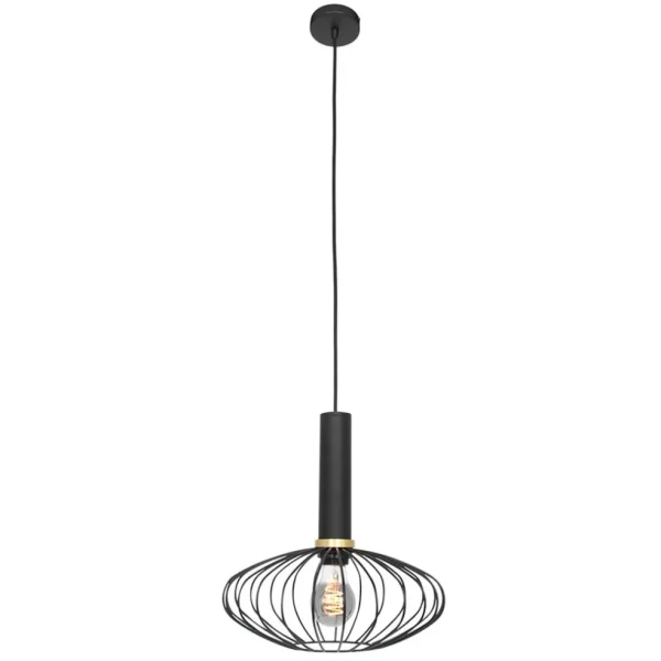 hanglamp_aureole_ovaal_zw_1.webp Online Straluma Hanglamp Aureole ovaal zwart