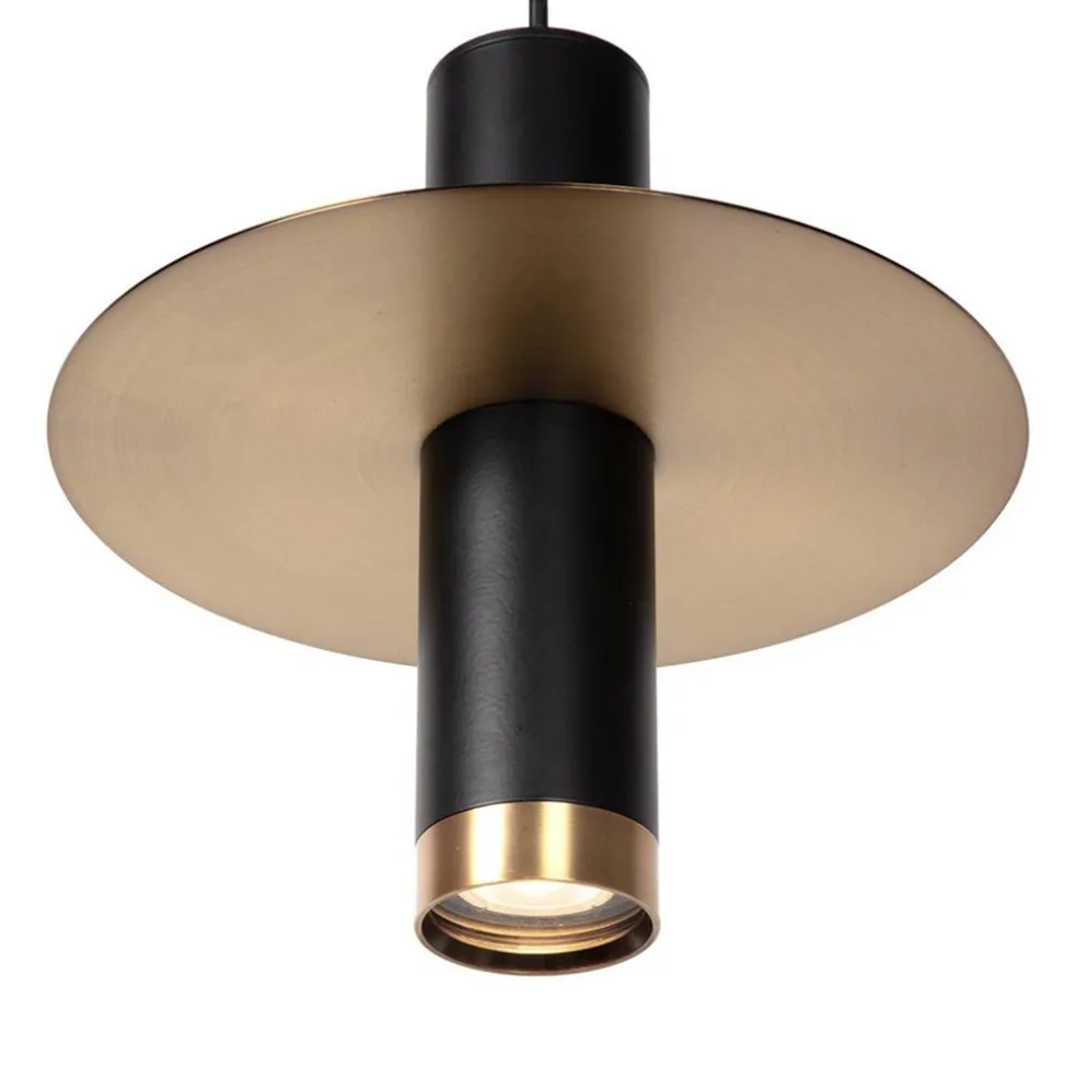 hanglamp_badkamer_zwart_m_0.webp Cheap Straluma Hanglamp badkamer zwart met brons IP44