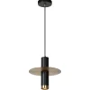 hanglamp_badkamer_zwart_m_1.webp Cheap Straluma Hanglamp badkamer zwart met brons IP44