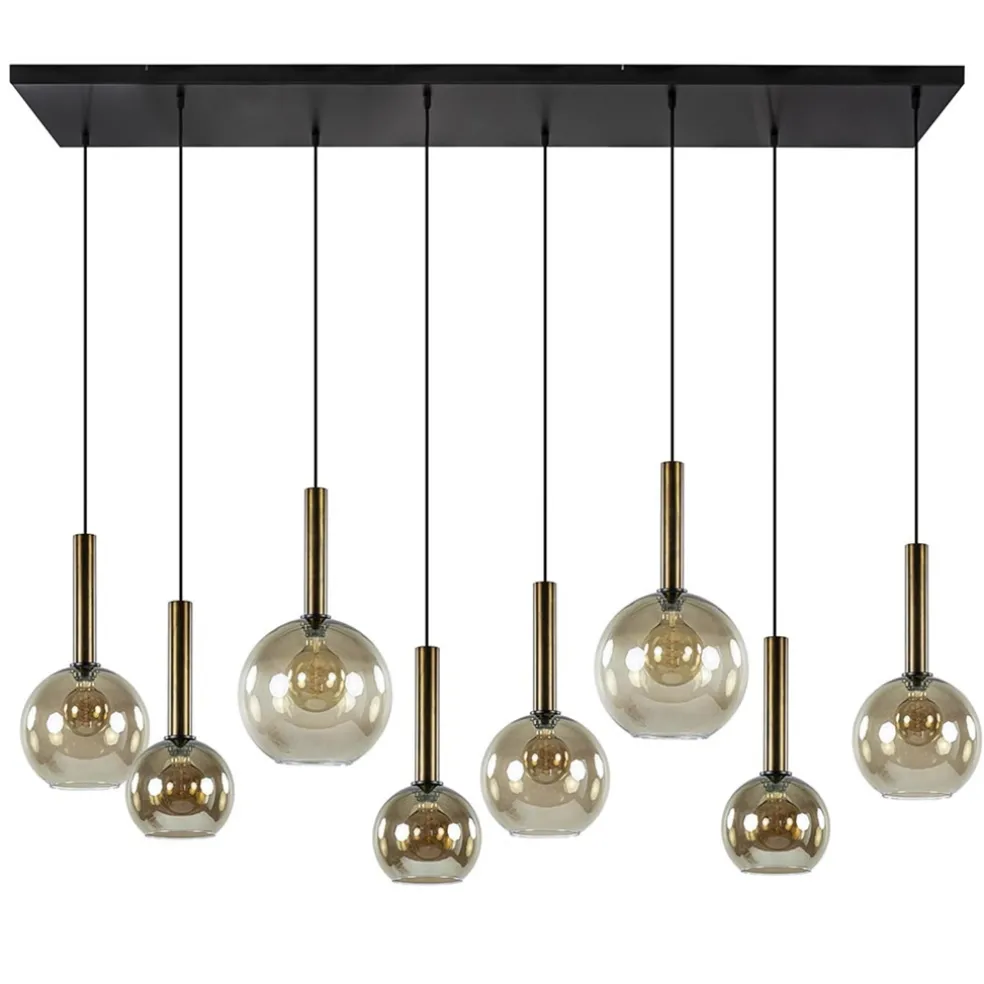 hanglamp_bella_l_zwartbro_0.webp Best Straluma Hanglamp Bella 8L zwart/brons/smoke mix