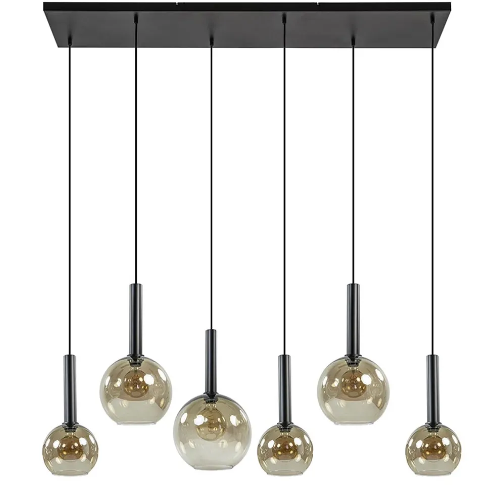 hanglamp_bella_smoke_l_mu_0.webp Cheap Straluma Hanglamp Bella Smoke 6L multipendel zwart/glas mix