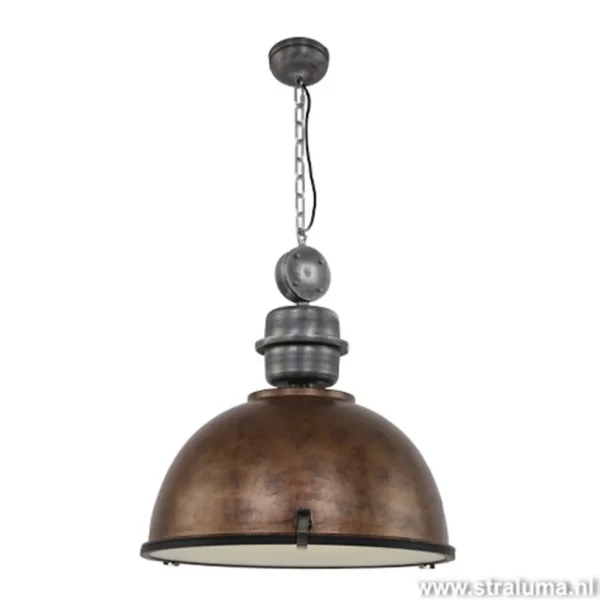 Discount Straluma Hanglamp Bikkel 52cm brons/staal