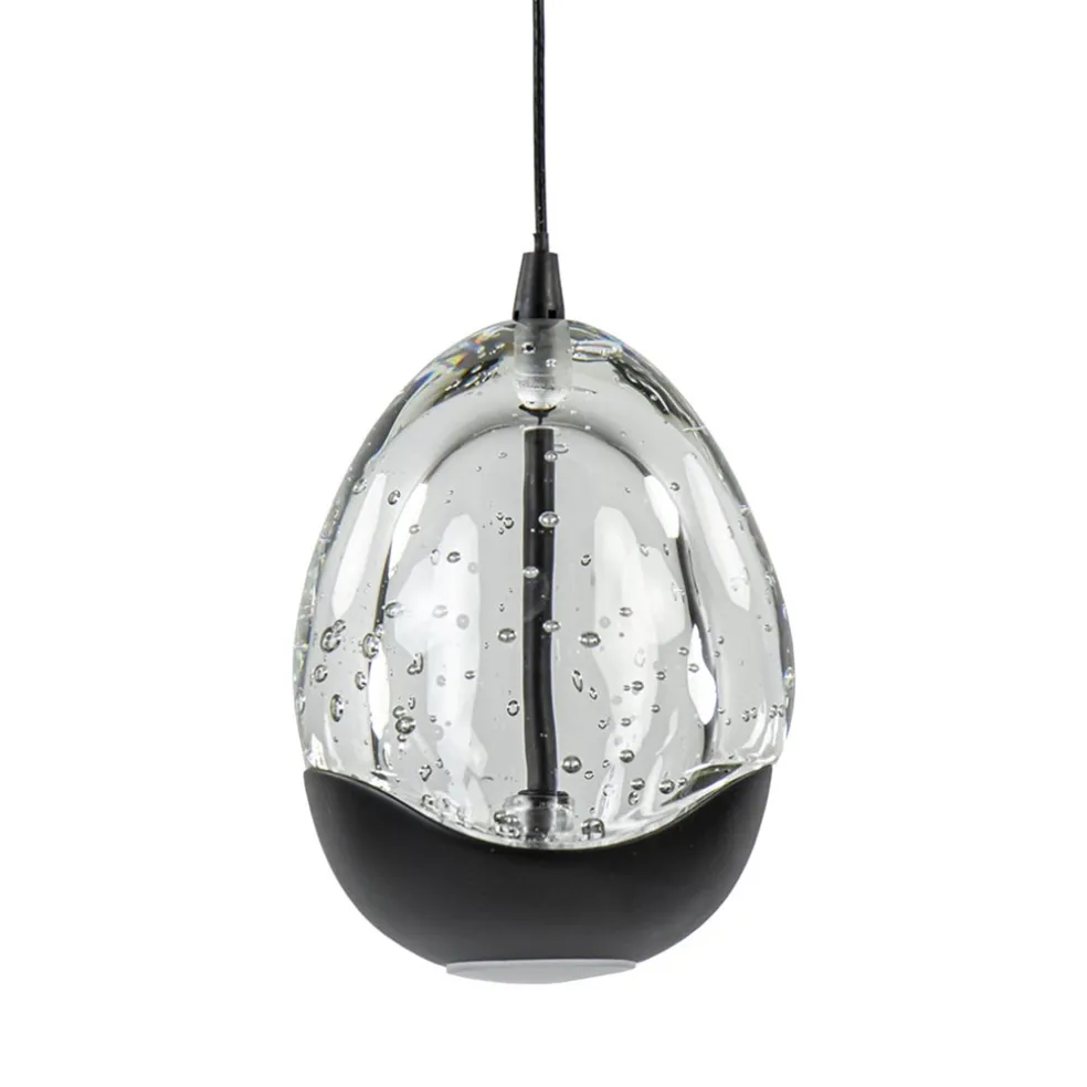 Cheap Straluma Hanglamp Black Egg 1L zwart/helder glas
