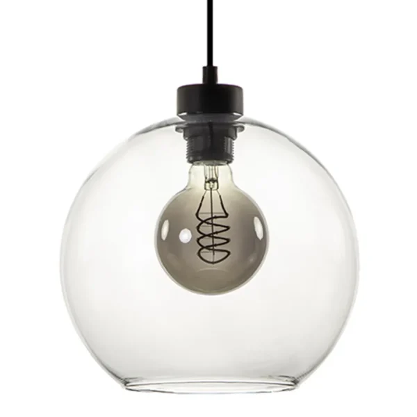 hanglamp_bol_helder_glas__0.webp Flash Sale Straluma Hanglamp bol helder glas 25cm