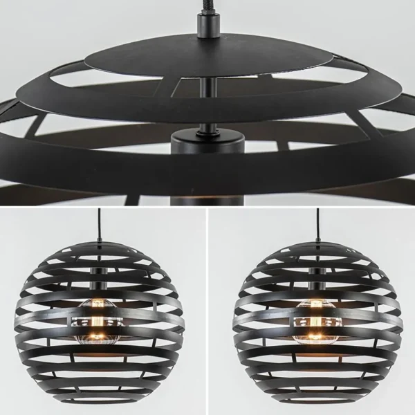 hanglamp_bol_zwart_cm_3.webp Cheap Straluma Hanglamp bol zwart 40cm