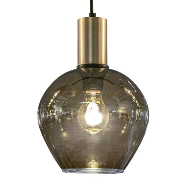 hanglamp_bounty_l_rond_zw_1.webp Sale Straluma Hanglamp Bounty 5L rond zwart/matgoud