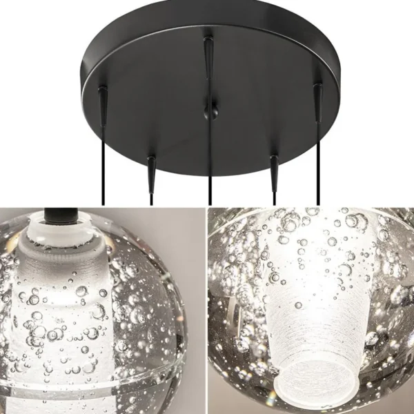 hanglamp_bubbles_l_rond_z_3.webp Shop Straluma Hanglamp Bubbles 5L rond zwart/helder dtw