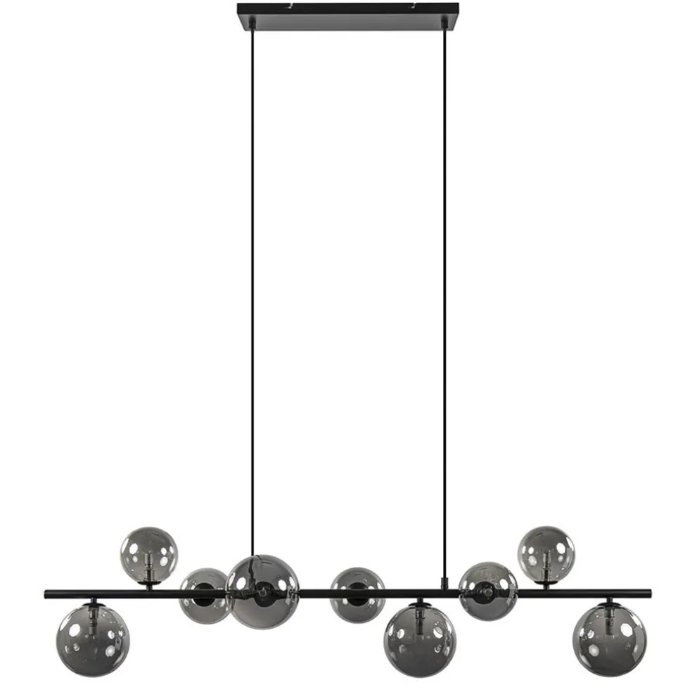 hanglamp_calcio_l_zwart___0.webp Sale Straluma Hanglamp Calcio 9l zwart + smoke glas