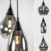 Sale Straluma Hanglamp Cambio 6L zwart + smoke glas mix