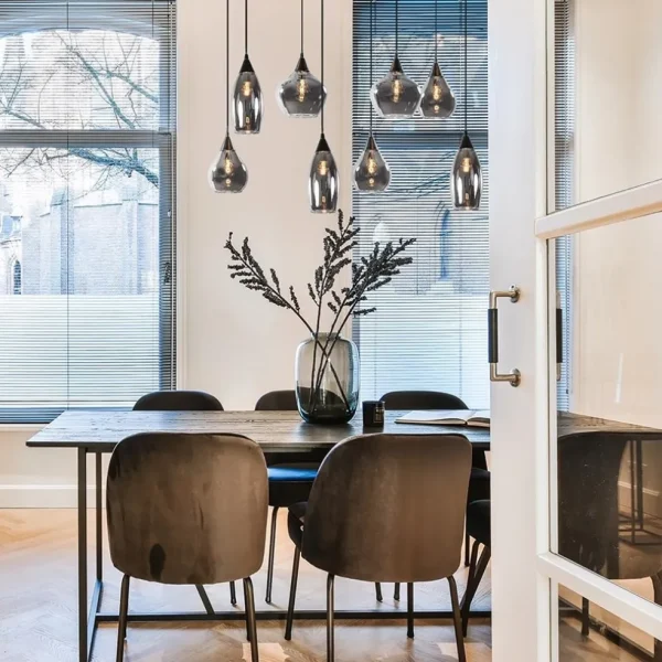 Sale Straluma Hanglamp Cambio 8L zwart + smoke glas