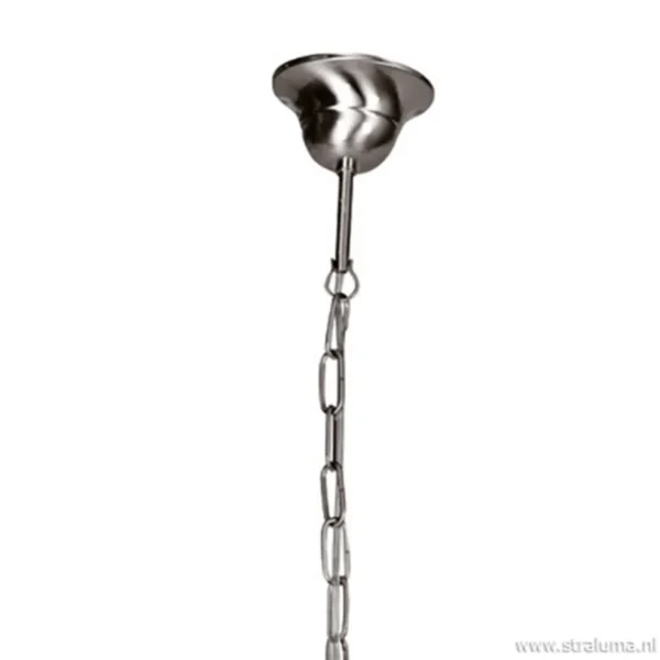 Discount Straluma Hanglamp Capri staal/glas woonkamer