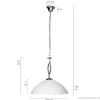 Discount Straluma Hanglamp Capri staal/glas woonkamer