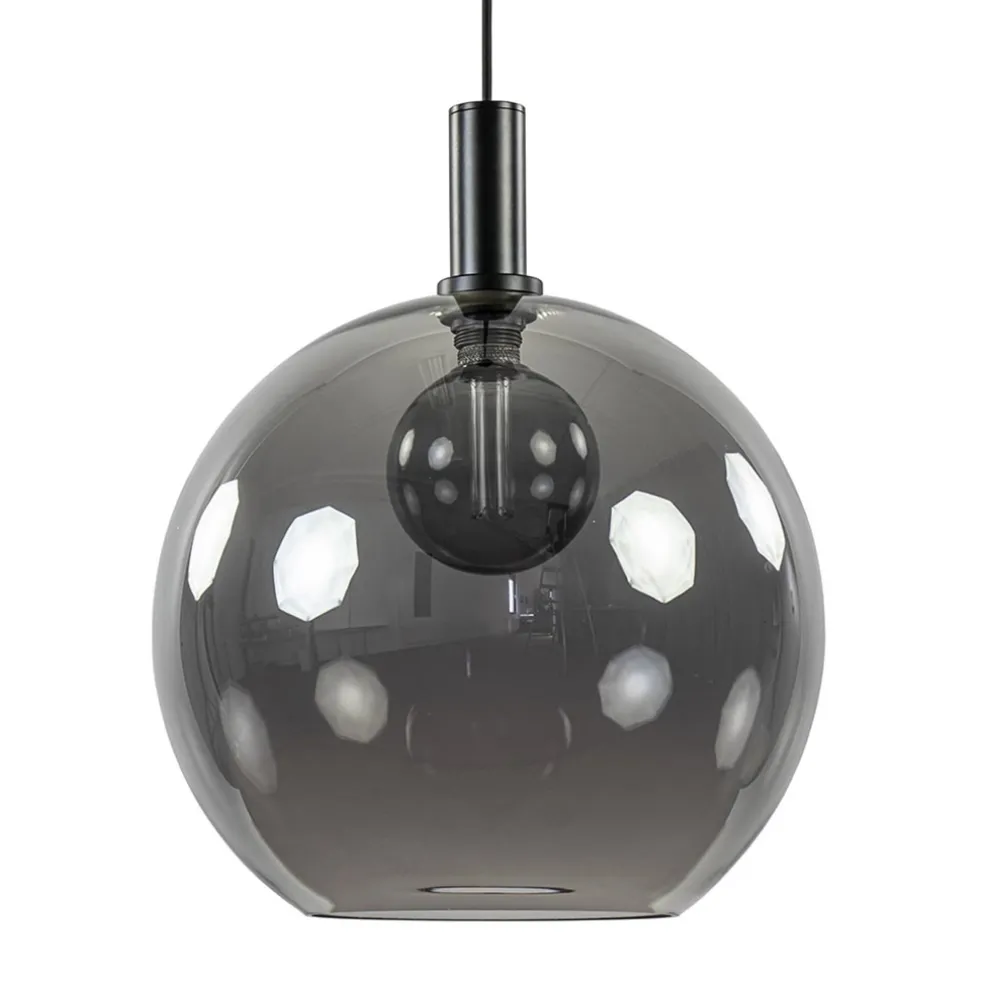 hanglamp_chandra_l_zwart__0.webp Discount Straluma Hanglamp Chandra 1L zwart + glas 40cm