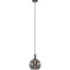 Fashion Straluma Hanglamp Chandra 1L zwart + glas 30cm