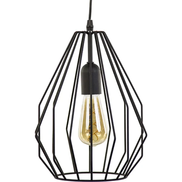 Hot Straluma Hanglamp draad mat zwart