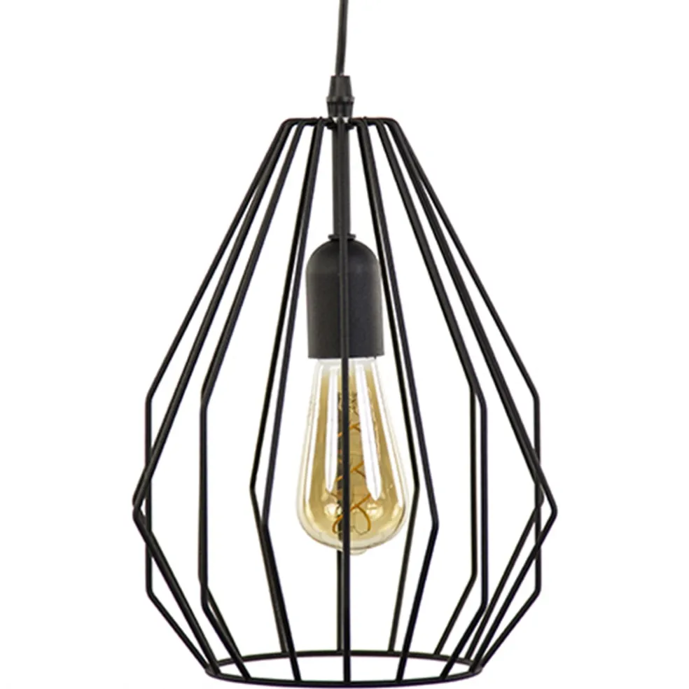 Hot Straluma Hanglamp draad mat zwart