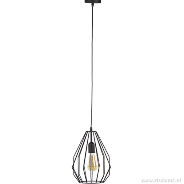 Hot Straluma Hanglamp draad mat zwart