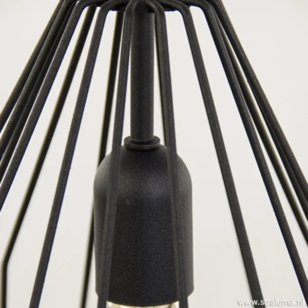 Hot Straluma Hanglamp draad mat zwart