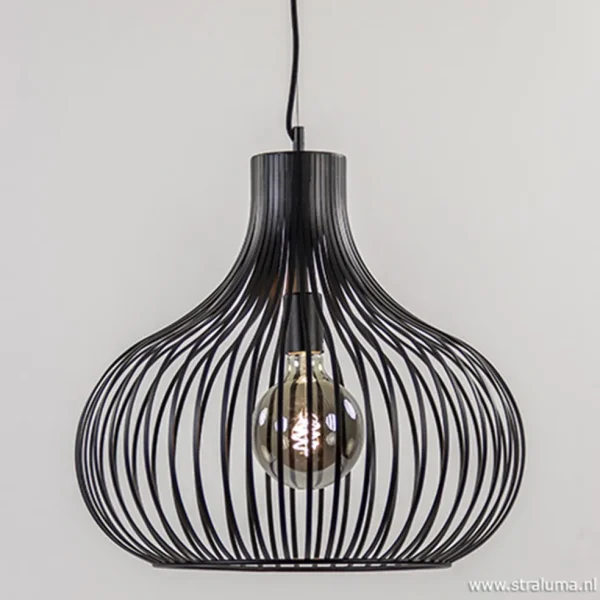 Discount Straluma Hanglamp draad zwart groot 48cm