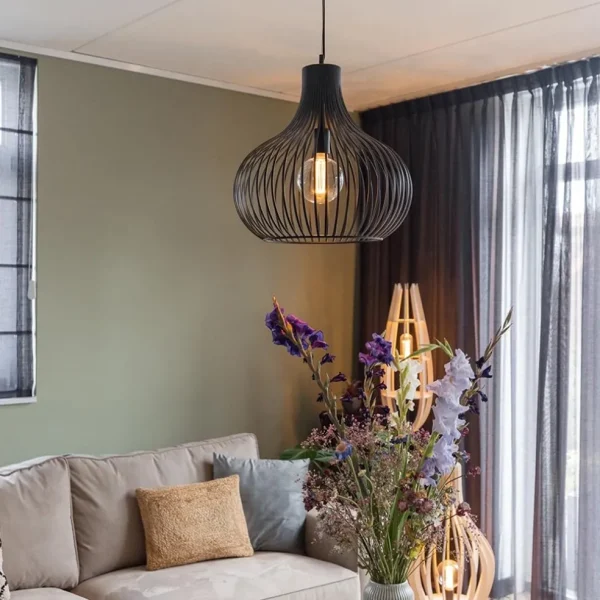 Discount Straluma Hanglamp draad zwart groot 48cm