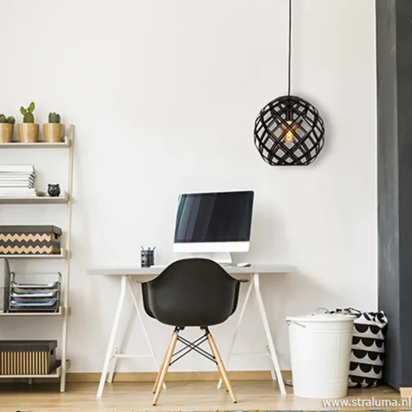 hanglamp_emma_bol_zwart_c_4.webp Flash Sale Straluma Hanglamp Emma bol zwart 40cm