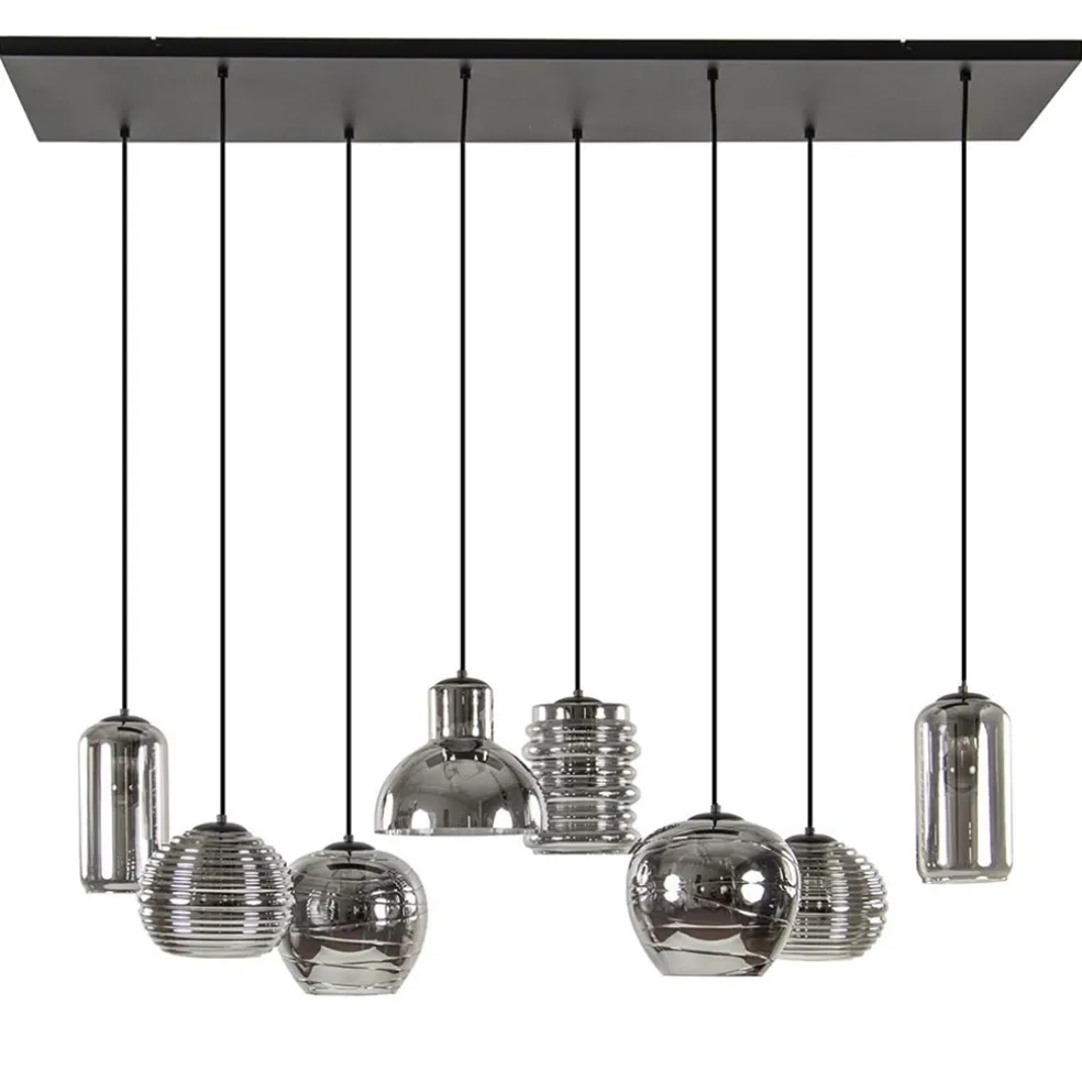 hanglamp_fantasy_l_zwart__0.webp Sale Straluma Hanglamp Fantasy 8L zwart + smoke glas mix