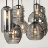 Sale Straluma Hanglamp Fantasy 8L zwart + smoke glas mix