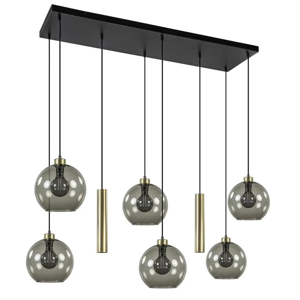 hanglamp_globe_l_x_glasxb_0.webp Discount Straluma Hanglamp Globe 8L 6x glas/2xbuis goud
