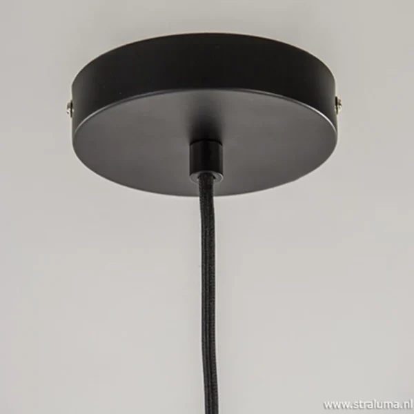 Fashion Straluma Hanglamp Jaicey bol zwart/goud