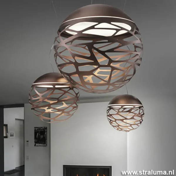 hanglamp_kelly_sphere_bro_1.webp Clearance Straluma Hanglamp Kelly Sphere brons 40cm