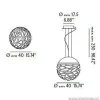 hanglamp_kelly_sphere_bro_2.webp Clearance Straluma Hanglamp Kelly Sphere brons 40cm