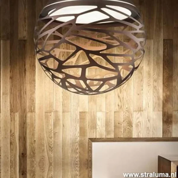 hanglamp_kelly_sphere_bro_4.webp Clearance Straluma Hanglamp Kelly Sphere brons 40cm