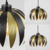 hanglamp_leaves_mat_zwart_3.webp Clearance Straluma Hanglamp leaves mat zwart met goud