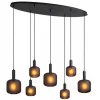 hanglamp_lichts_ovaal_met_1.webp Online Straluma Hanglamp 7-lichts ovaal met mat zwart glas