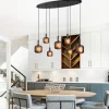 hanglamp_lichts_ovaal_met_4.webp Online Straluma Hanglamp 7-lichts ovaal met mat zwart glas