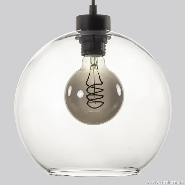 hanglamp_lichts_rond_glas_2-1.webp Best Straluma Hanglamp 3-lichts rond glas helder 25 cm