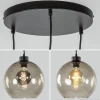 Best Sale Straluma Hanglamp 3-lichts rond glas smoke 25 cm