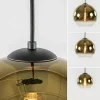 hanglamp_lichts_rond_zwar_3.webp Store Straluma Hanglamp 3-lichts rond zwart met goud gradient glas