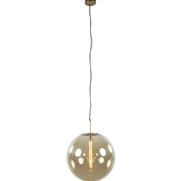hanglamp_medina_cm_messin_1.webp Cheap Straluma Hanglamp Medina 48cm messing + amber glas