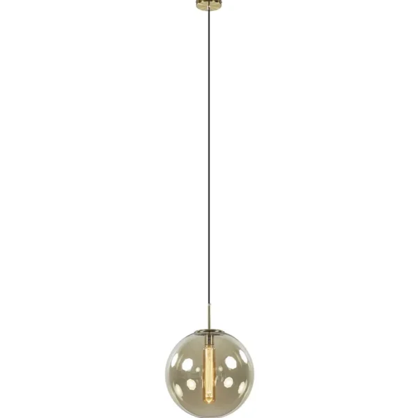hanglamp_medina_satin_gol_1.webp Best Sale Straluma Hanglamp Medina satin gold/amber glas 40cm