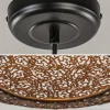 Shop Straluma Hanglamp Oronero bol zwart/goud 60cm