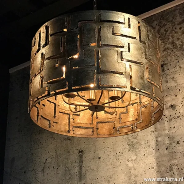 hanglamp_pablo_cil_cm_amb_1.webp Hot Straluma Hanglamp Pablo cil 55cm ambacht.zilver