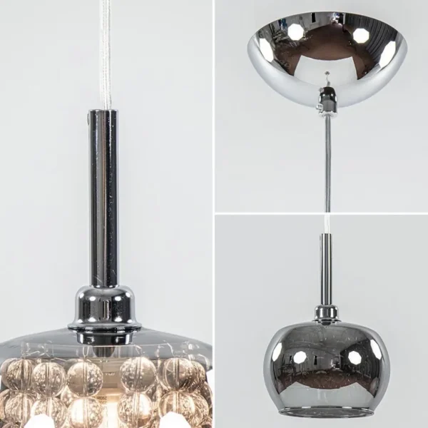 hanglamp_pearl_klein_chro_3.webp Hot Straluma Hanglamp Pearl klein chroom + smoke glas