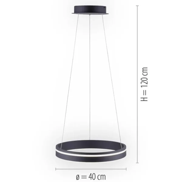 Flash Sale Straluma Hanglamp Q-Vito 40 zwart + afst.bed.CCT