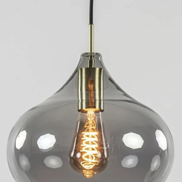 hanglamp_rakel_cm_antiek__2-1.webp Outlet Straluma Hanglamp Rakel 27cm antiek brass+smoke glas