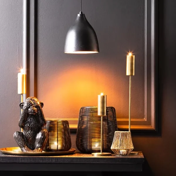 Clearance Straluma Hanglamp Sumero zwart/goud
