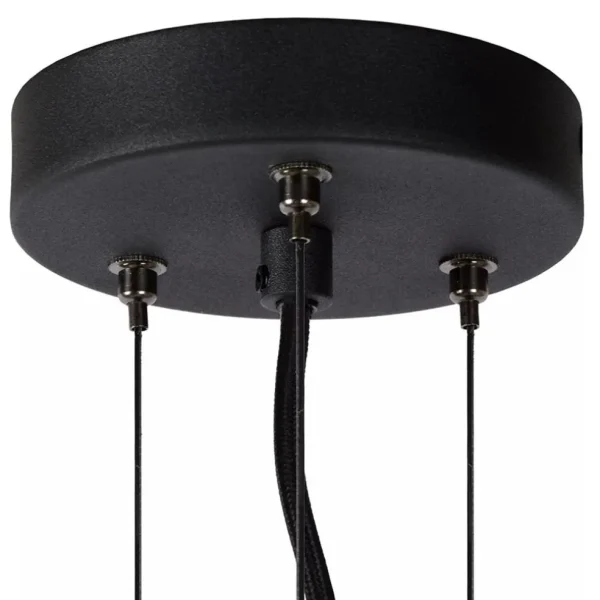Shop Straluma Hanglamp zwart + smoke glas 40cm
